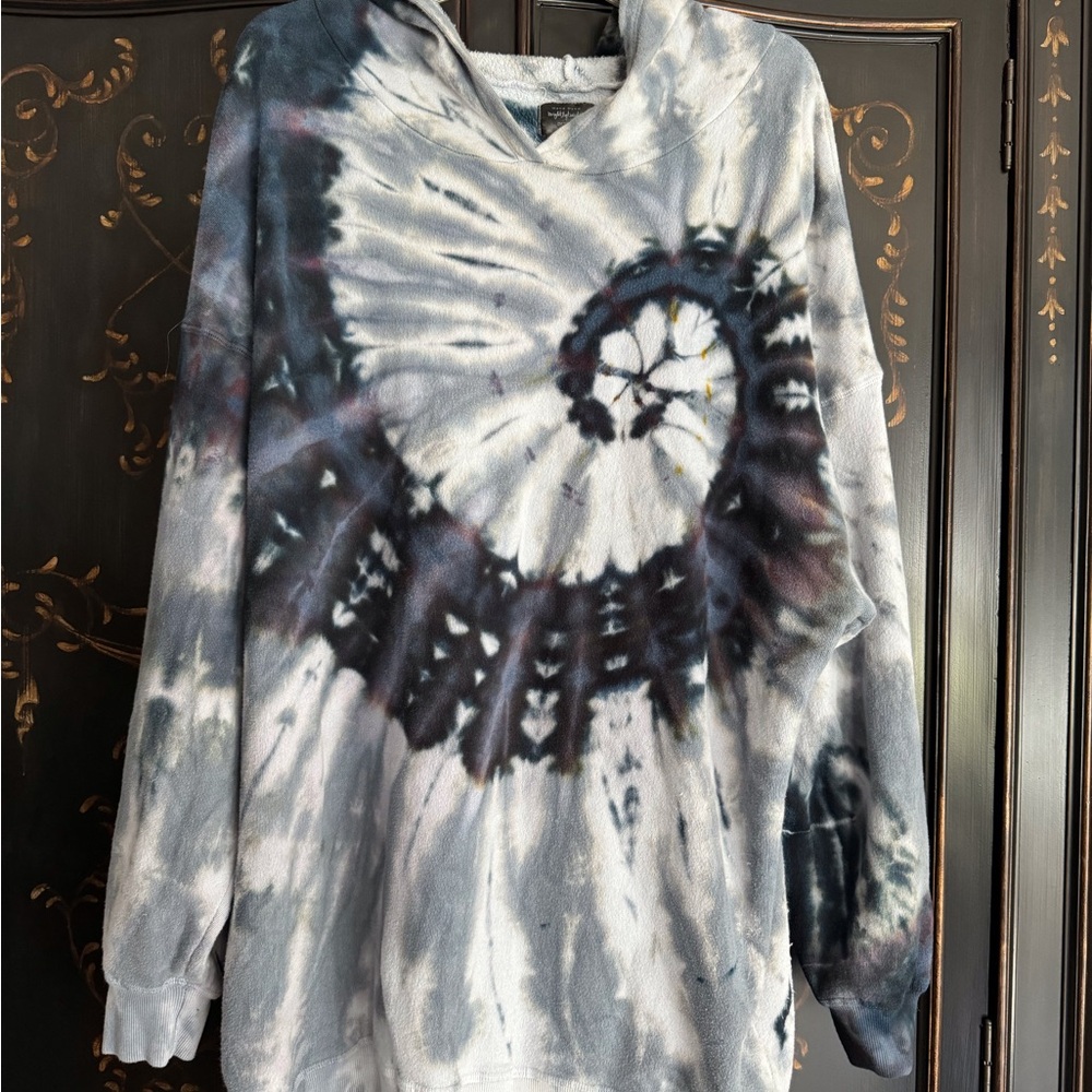 Brightly Twisted Tie-Dye Spiral Hoodie